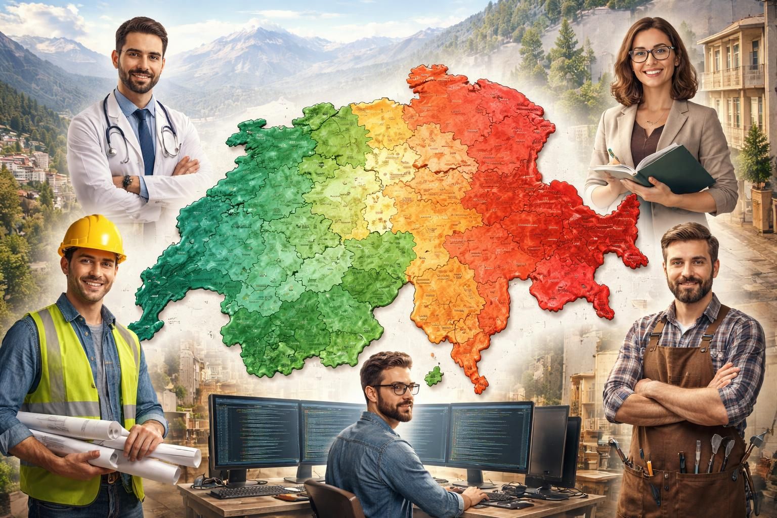 découvrez la grille des salaires en suisse selon les métiers et explorez les différences régionales pour mieux comprendre la rémunération dans chaque canton.