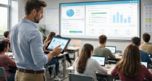 découvrez comment les professeurs utilisent la tablette tactile comme une « télécommande » pour orchestrer le cours et gérer le rythme d'apprentissage de manière interactive et dynamique.