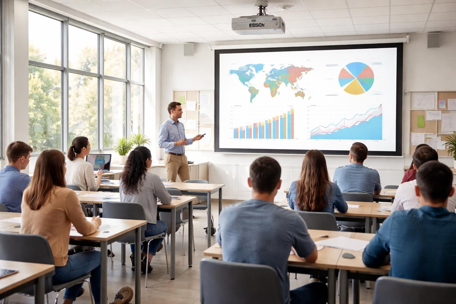 découvrez comment choisir un vidéoprojecteur epson puissant pour salles claires, idéal pour des cours avec une image nette et lumineuse.