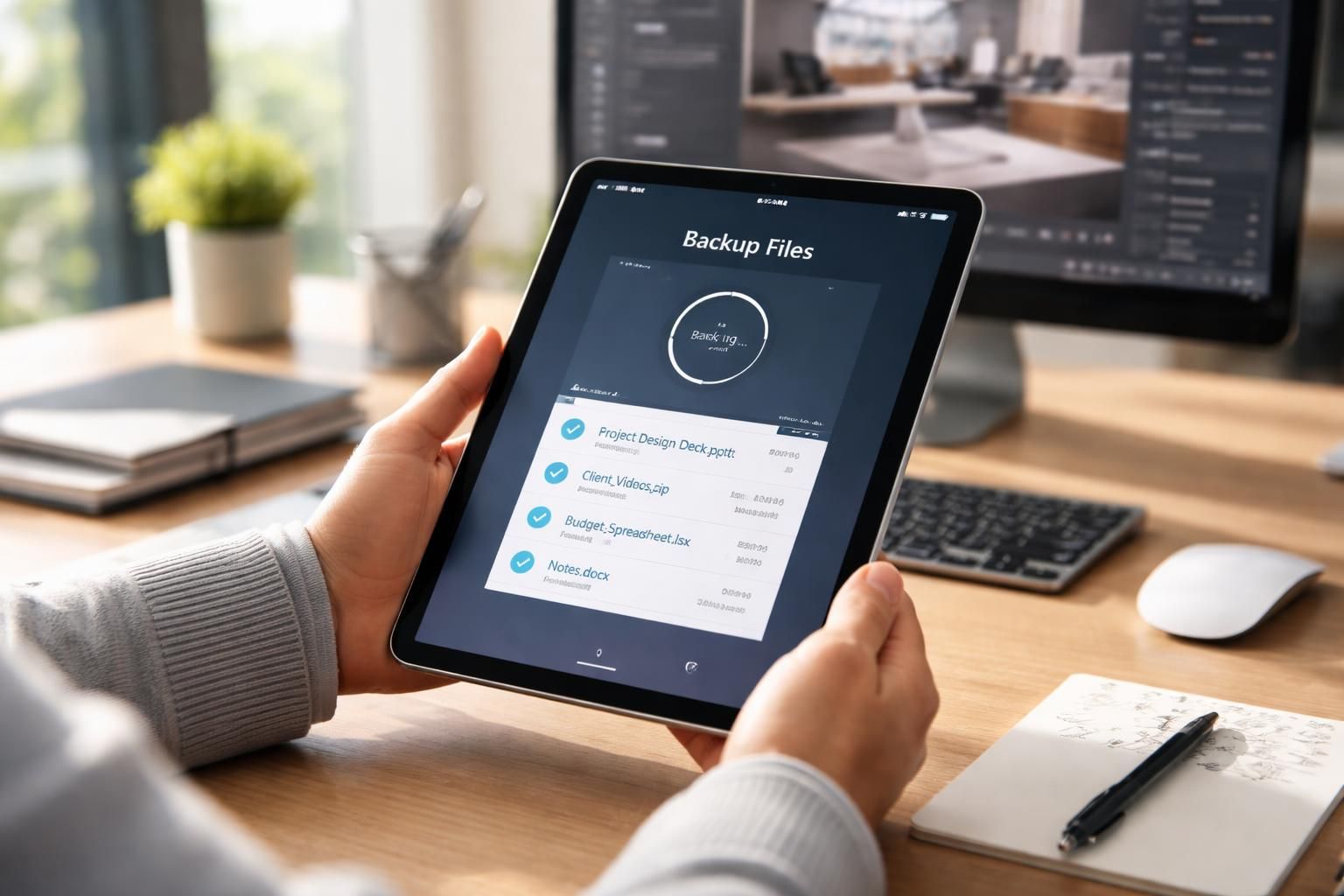 assurez la sécurité de vos travaux avant rendu grâce aux sauvegardes efficaces avec la tablette tactile microsoft. protégez vos données et évitez toute catastrophe.