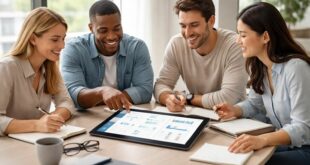 découvrez comment faciliter les travaux de groupe en partageant documents et notes en temps réel grâce à une tablette tactile, pour une collaboration efficace et interactive.