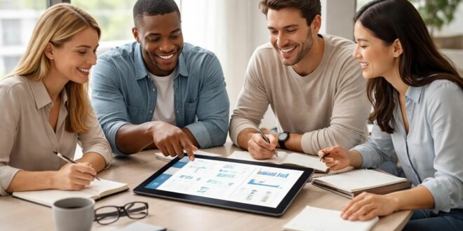 découvrez comment faciliter les travaux de groupe en partageant documents et notes en temps réel grâce à une tablette tactile, pour une collaboration efficace et interactive.