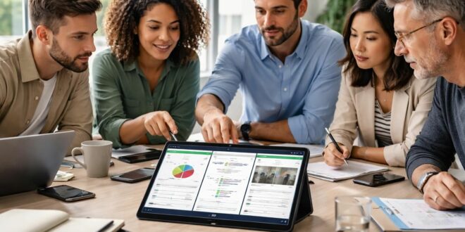 découvrez comment faciliter les travaux de groupe en partageant facilement l'écran et les documents grâce à votre tablette samsung pour une collaboration efficace et dynamique.