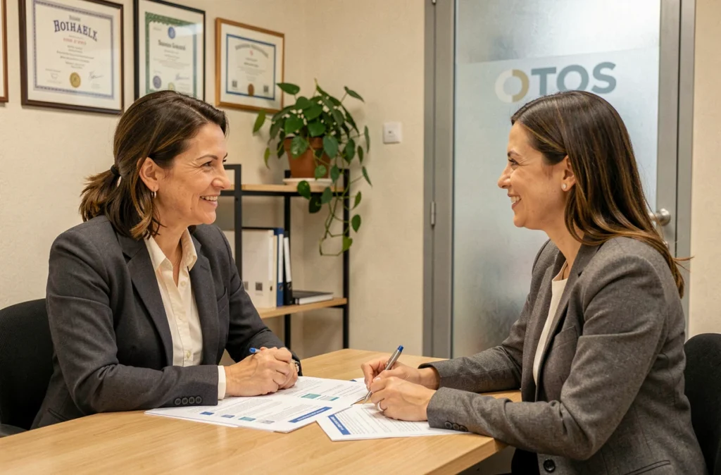 Entretien d'orientation professionnelle avec un conseiller OTOS 13 Formation à Marseille