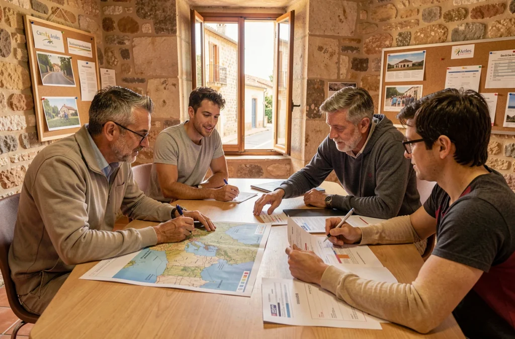Apprenants du Pôle Formation du Pays d'Arles travaillant sur des projets régionaux