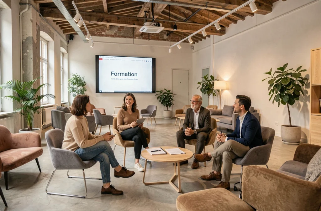 Atelier de compétences transversales animé par S2S PACA Formation dans une salle moderne